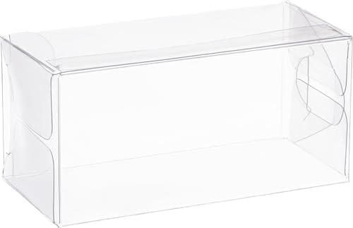 Hammont Clear PET Plastic Boxes - 15x15x3125 24 Pack