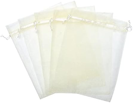 Volanic 50PCS 6x9 Inch Sheer Drawstring Organza Gift Bags