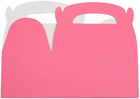 BLUE PANDA 24 Pack Pink Gable Boxes for Parties