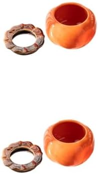 KESYOO 2 Pcs Persimmon Shape Hydroponic Flower Pots