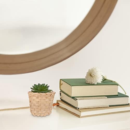 10pcs Mini Bamboo Storage Basket Fruit Holder Woven Basket Plant Container