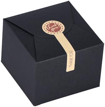 WEWILUCK Small Black Gift Boxes 10PCS