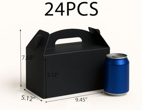 Xiepipipaper 24Pack Gable Gift Boxes with Handles
