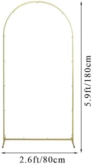 Gold Metal Wedding Arch Backdrop Stand 59x26ft