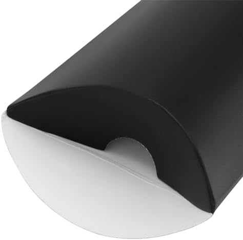 LEXININ 150 Pack Large Black Pillow Boxes