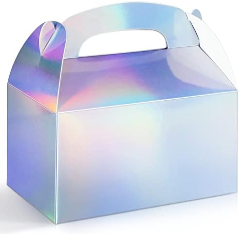Harhana Iridescent Metallic Foil Gift Boxes - 12 pcs