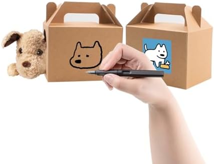 24 PCS Puppy Favors Boxes with Windows Foldable