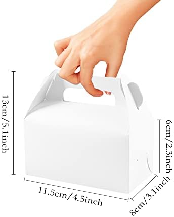 Lainrrew 30 Pcs White Treat Boxes for Parties