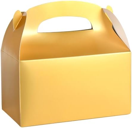 DjinnGlory 36 Pack Metallic Gold Party Favor Boxes