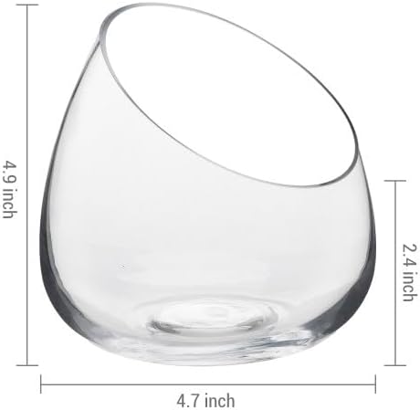 MyGift 5 Inch Clear Glass Terrarium Set of 4