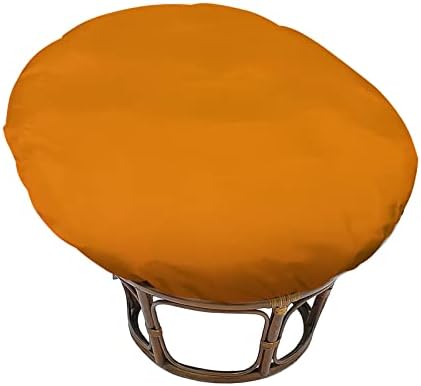 Comfort Water Resistant Papasan Cushion Cover Orange 47x47in