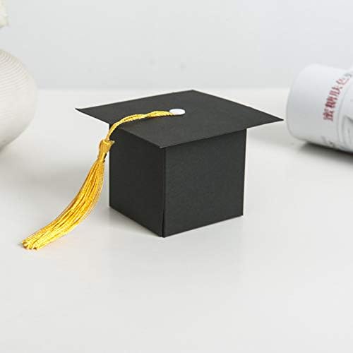 Soochat Graduation Cap Shaped Candy Gift Boxes 20Pcs