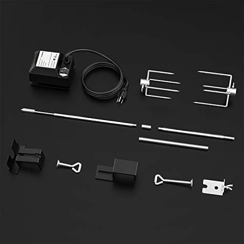Skyflame Stainless Steel Rotisserie Kit with Motor and Accessories