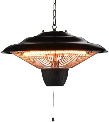 TRUSTECH 1500W Hanging Patio Heater with 3s Fast Heating and IP34 Waterproof