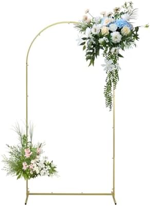 Gold Metal Wedding Arch Backdrop Stand 59x26ft