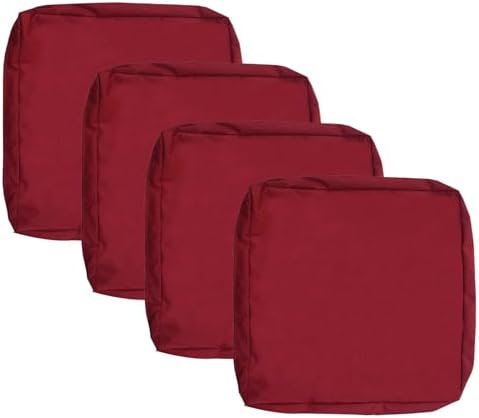 Oslimea 4 Pack Outdoor Cushion Covers Red