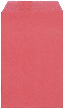 Quotidian Rose Pink Flat Greaseproof Sandwich Bags Pack of 100