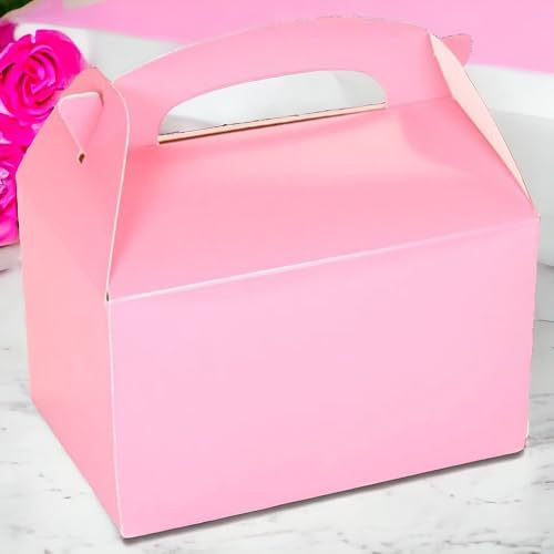 Oojami 24 Pack Light Pink Gable Treat Boxes