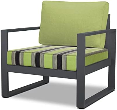 24x24x4 Inch Green Outdoor Cushion Covers 2 Pack