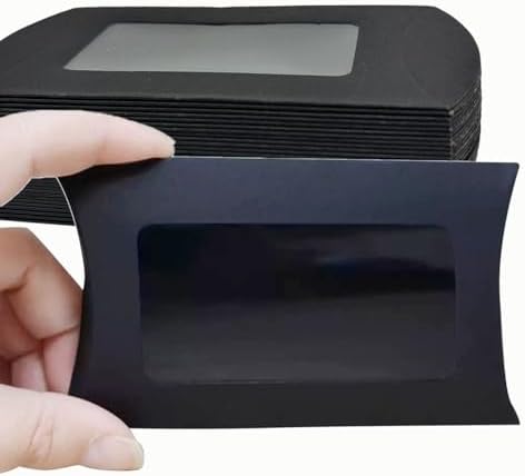 50Pcs Mini Cookie Box with Window Gift Packaging for Parties