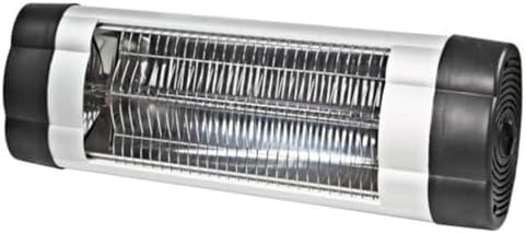 Comfort Zone 1500W Wall Mount Patio Heater with Thermostat and Timer