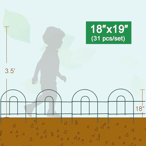 Decorative Garden Folding Border Fence 18in X 50ft