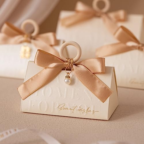 ZJSXINDI 15 Pcs White Gift Boxes with Ribbons