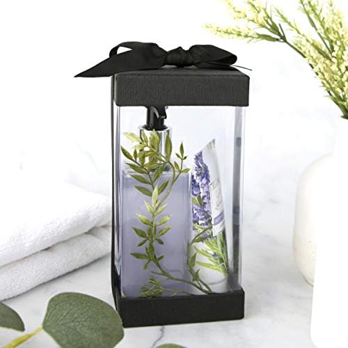 Hammont Clear Gift Box 6 Pack - Black 75x375x25