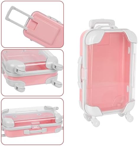 Mini Suitcase Favor Boxes 4 Pack Pink