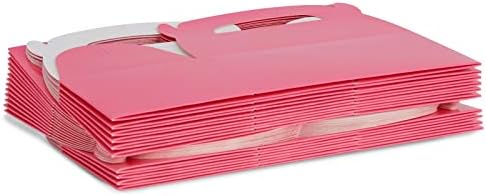 BLUE PANDA 24 Pack Pink Gable Boxes for Parties