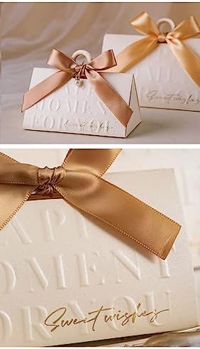 ZJSXINDI 15 Pcs White Gift Boxes with Ribbons