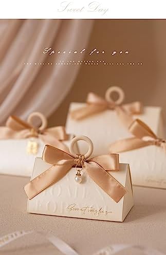 ZJSXINDI 15 Pcs White Gift Boxes with Ribbons