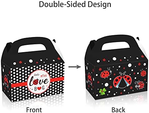 12 Pack Ladybug Party Favor Treat Boxes