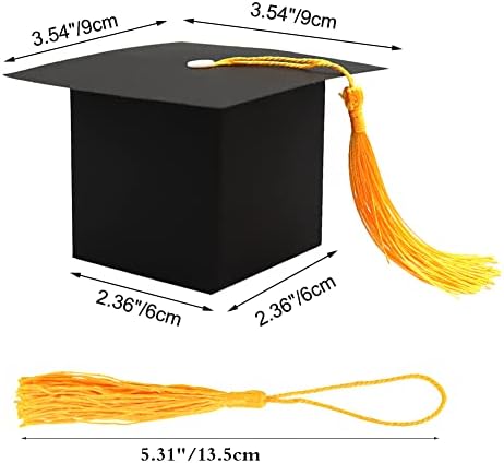 SDKI 30Pcs Graduation Cap Candy Boxes Party Supplies