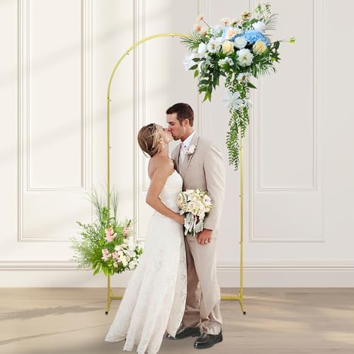 Gold Metal Wedding Arch Backdrop Stand 59x26ft