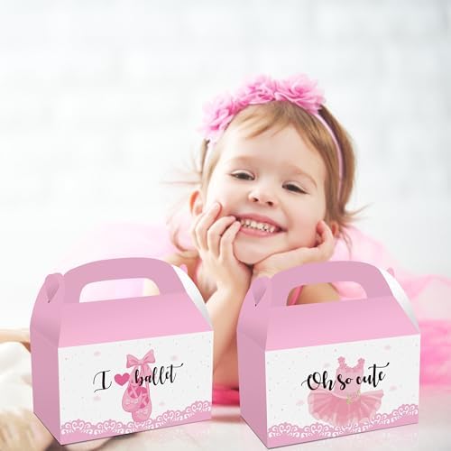 24PCS Ballerina Party Favor Treat Boxes