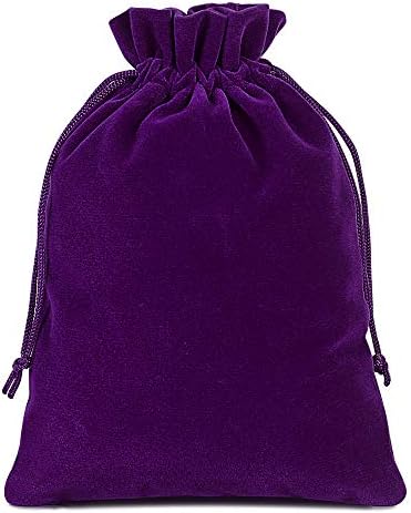 Lucky Monet Velvet Drawstring Bags for Gifts and Crafts