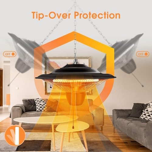 TRUSTECH Hanging Patio Heater 1500W Infrared