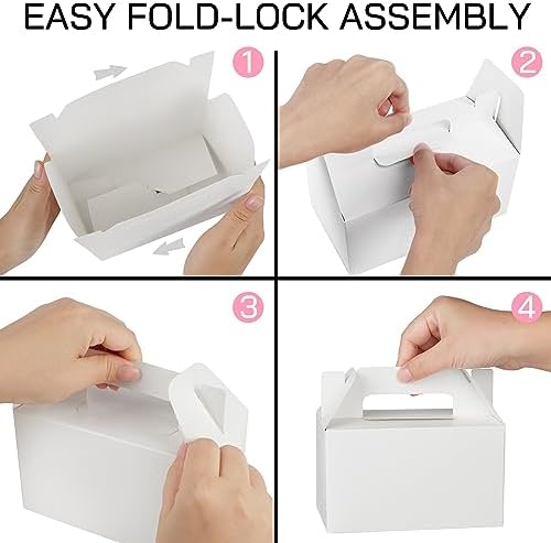LotFancy 24 Pack White Party Favor Treat Boxes