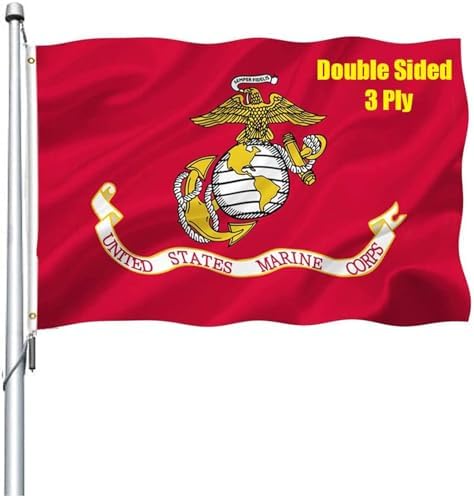 US Marine Corps Flag 3x5 Double Sided Heavy Duty