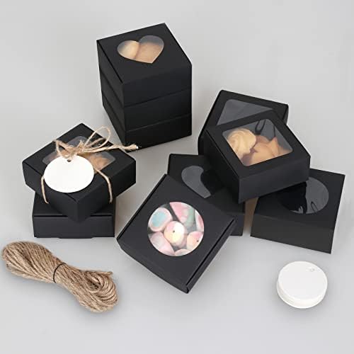 COTOPHER 30Pcs Mini Kraft Soap Boxes with Window