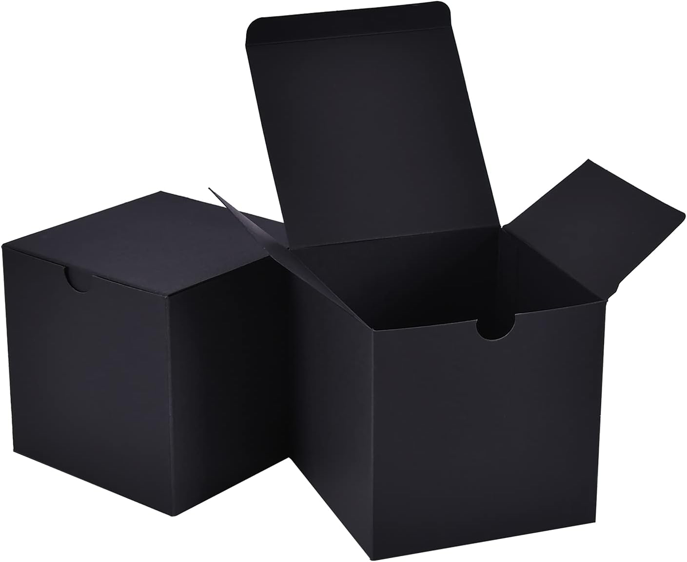 NIGNYA 50 Pack Black Gift Boxes 3x3x3 Inch