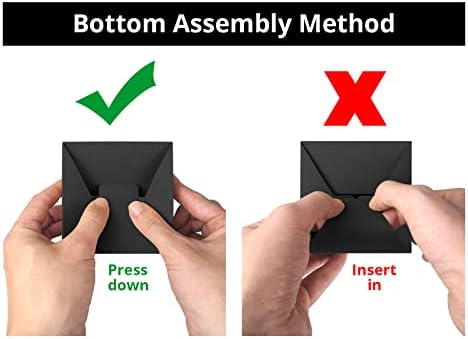 Small Black Gift Boxes 4x4x3 Inches 50 Pack Matte Black Kraft