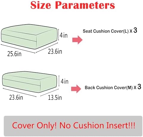 Sqodok 6PCS Outdoor Cushion Slipcovers Camel