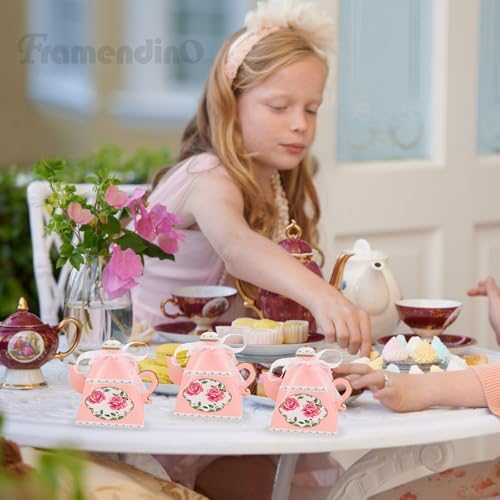 Framendino 50 Pack Mini Teapot Candy Boxes
