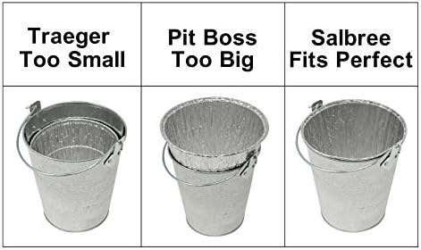 Salbree Smoker Bucket Drip Foil Liner Tray 24pk
