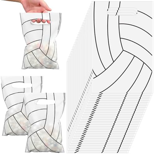 Yeaqee 50 Volleyball Gift Bags with Handle