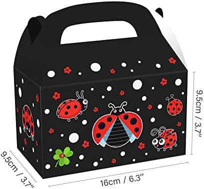 12 Pack Ladybug Party Favor Treat Boxes