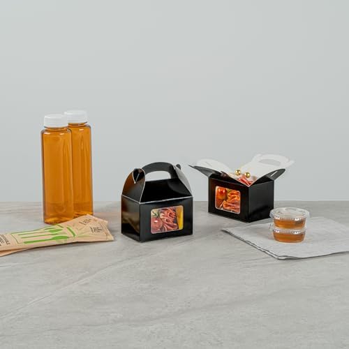 Restaurantware Bio Tek 4x25x25 Inch Gable Boxes 25 Pack