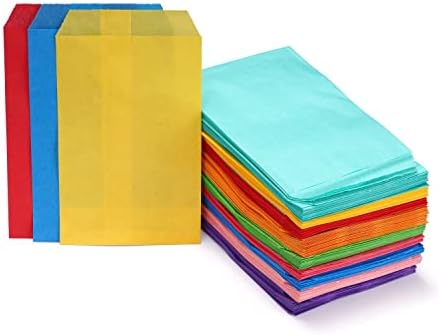 Quotidian Rose Pink Flat Greaseproof Sandwich Bags Pack of 100